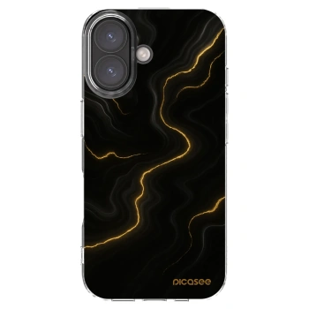Picasee διαφανής θήκη σιλικόνης Apple iPhone 16 - Thunder