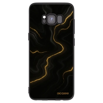 Picasee Μαύρη θήκη σιλικόνης για Samsung Galaxy S8 G950F - Thunder