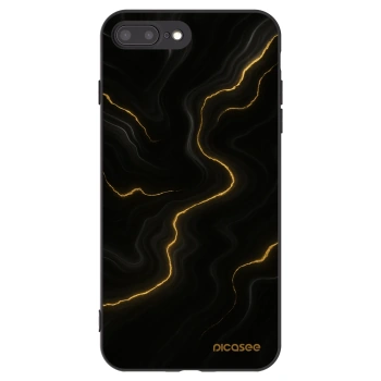 Picasee Μαύρη θήκη σιλικόνης για Apple iPhone 7 Plus - Thunder