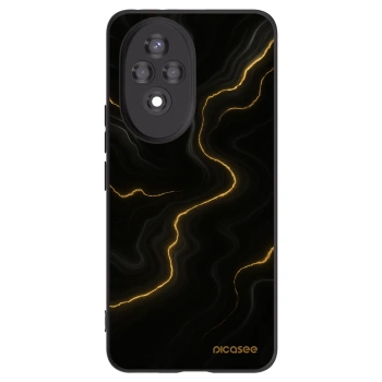 Picasee Μαύρη θήκη σιλικόνης για Honor 200 5G - Thunder