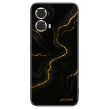 Picasee Μαύρη θήκη σιλικόνης για Motorola Moto G85 - Thunder
