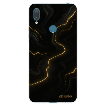 Picasee διαφανής θήκη σιλικόνης Huawei Y7 2019 - Thunder
