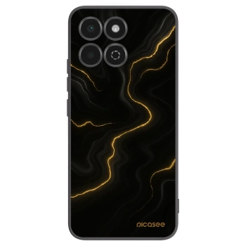 Picasee Μαύρη θήκη σιλικόνης για Honor 200 Smart 5G - Thunder