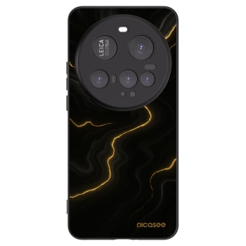 Picasee Μαύρη θήκη σιλικόνης για Xiaomi 15 Ultra - Thunder