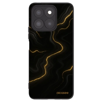 Picasee Μαύρη θήκη σιλικόνης για Honor X8c - Thunder