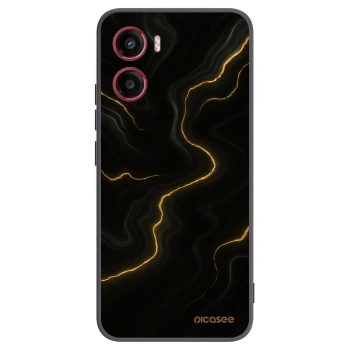 Picasee Μαύρη θήκη σιλικόνης για Motorola Moto G05 - Thunder