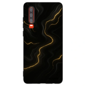 Picasee Μαύρη θήκη σιλικόνης για Huawei P30 - Thunder