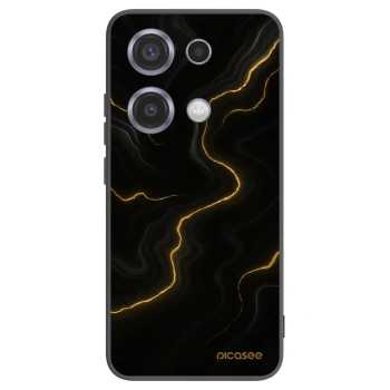 Picasee Μαύρη θήκη σιλικόνης για Xiaomi Redmi Note 14S - Thunder