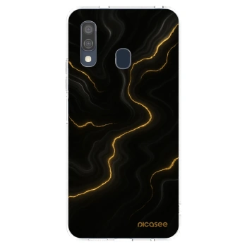 Picasee διαφανής θήκη σιλικόνης Samsung Galaxy A40 A405F - Thunder
