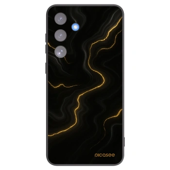 Picasee Μαύρη θήκη σιλικόνης για Samsung Galaxy S25 FE 5G - Thunder