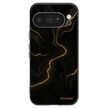 Picasee Μαύρη θήκη σιλικόνης για Google Pixel 10 Pro - Thunder