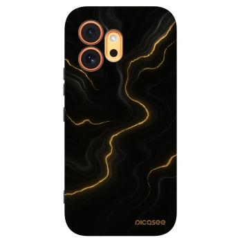 Picasee Μαύρη θήκη σιλικόνης για Honor 600 - Thunder