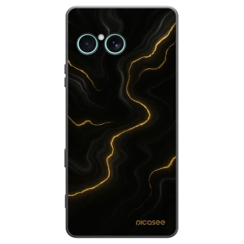 Picasee Μαύρη θήκη σιλικόνης για Sony Xperia 10 VII - Thunder