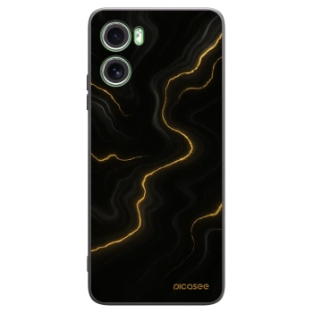 Picasee Μαύρη θήκη σιλικόνης για Motorola Moto G06 - Thunder