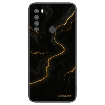 Picasee Μαύρη θήκη σιλικόνης για Xiaomi Redmi Note 8 - Thunder
