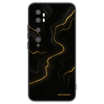 Picasee Μαύρη θήκη σιλικόνης για Xiaomi Mi Note 10 (Pro) - Thunder