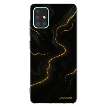 Picasee διαφανής θήκη σιλικόνης Samsung Galaxy A51 A515F - Thunder