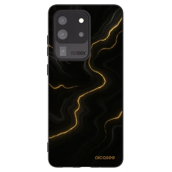 Picasee Μαύρη θήκη σιλικόνης για Samsung Galaxy S20 Ultra 5G G988F - Thunder