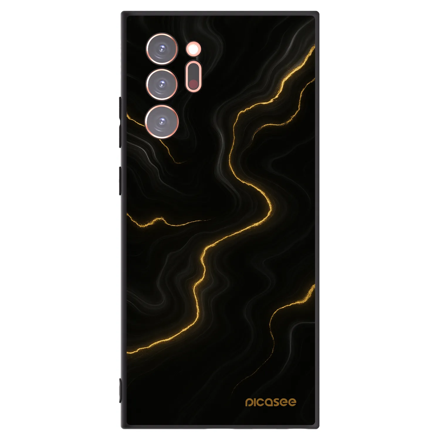 Picasee Μαύρη θήκη σιλικόνης για Samsung Galaxy Note 20 Ultra - Thunder