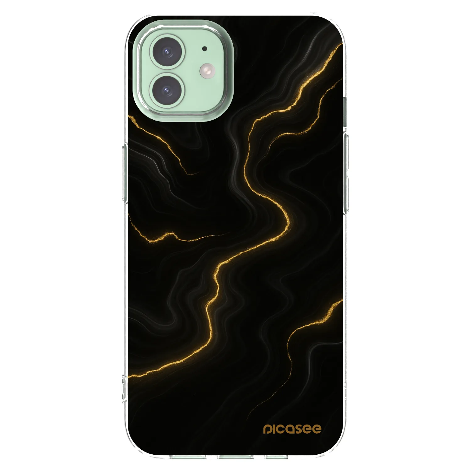 Picasee διαφανής θήκη σιλικόνης Apple iPhone 12 - Thunder