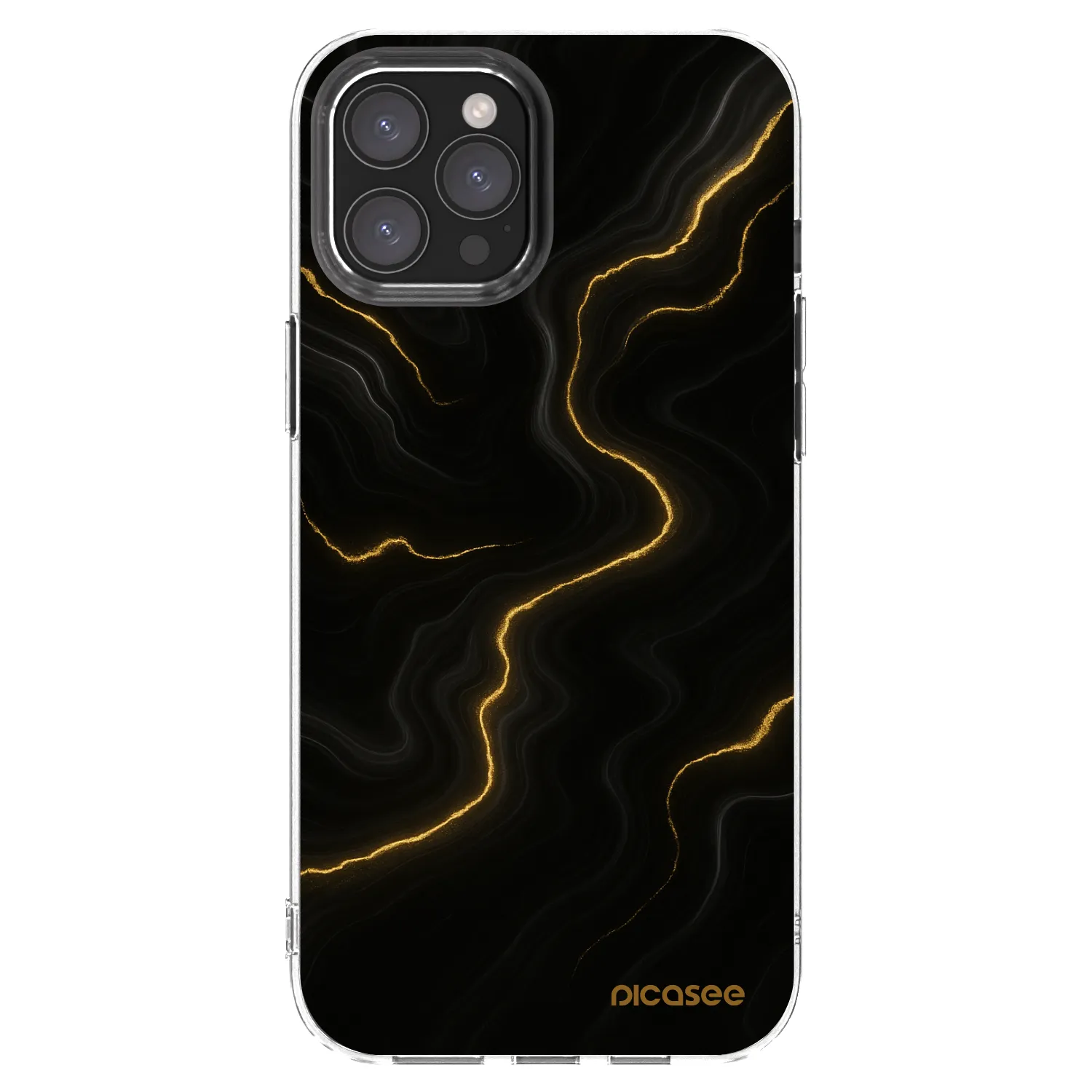Picasee διαφανής θήκη σιλικόνης Apple iPhone 12 Pro Max - Thunder