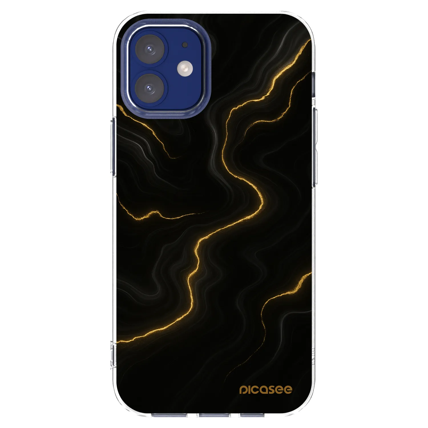 Picasee διαφανής θήκη σιλικόνης Apple iPhone 12 mini - Thunder