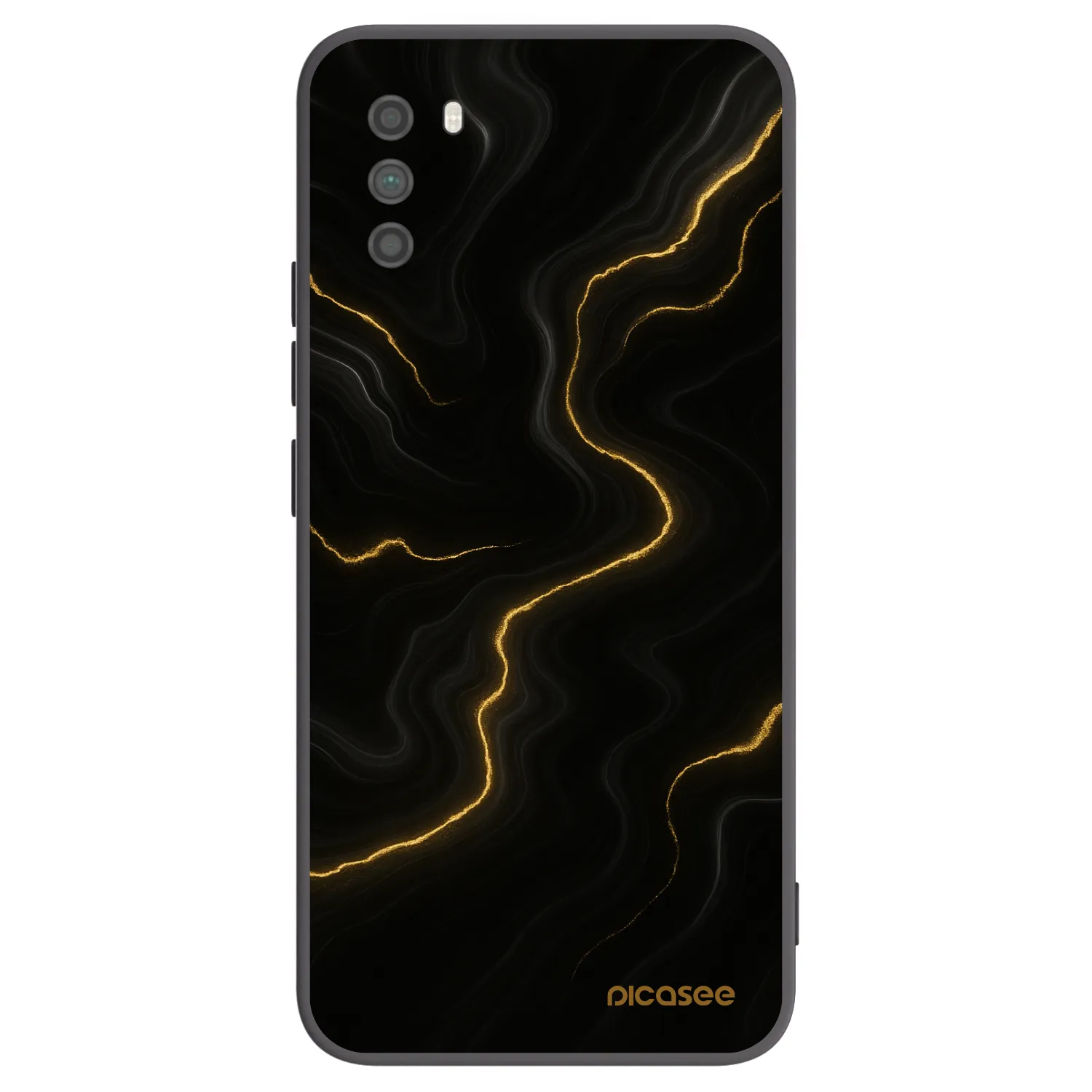 Picasee Μαύρη θήκη σιλικόνης για Xiaomi Poco M3 - Thunder