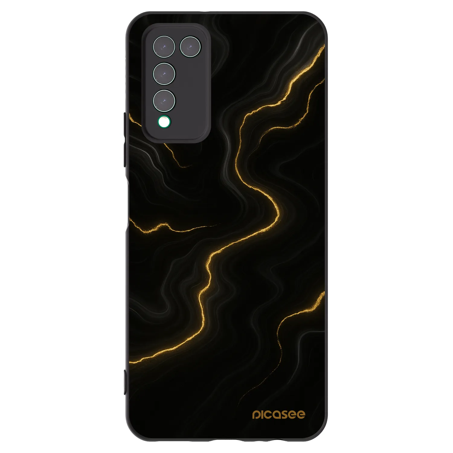 Picasee Μαύρη θήκη σιλικόνης για Honor 10X Lite - Thunder