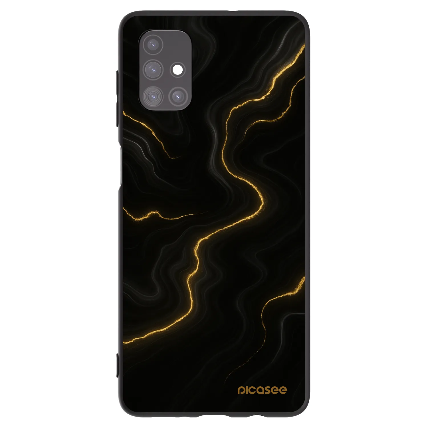 Picasee Μαύρη θήκη σιλικόνης για Samsung Galaxy M51 M515F - Thunder
