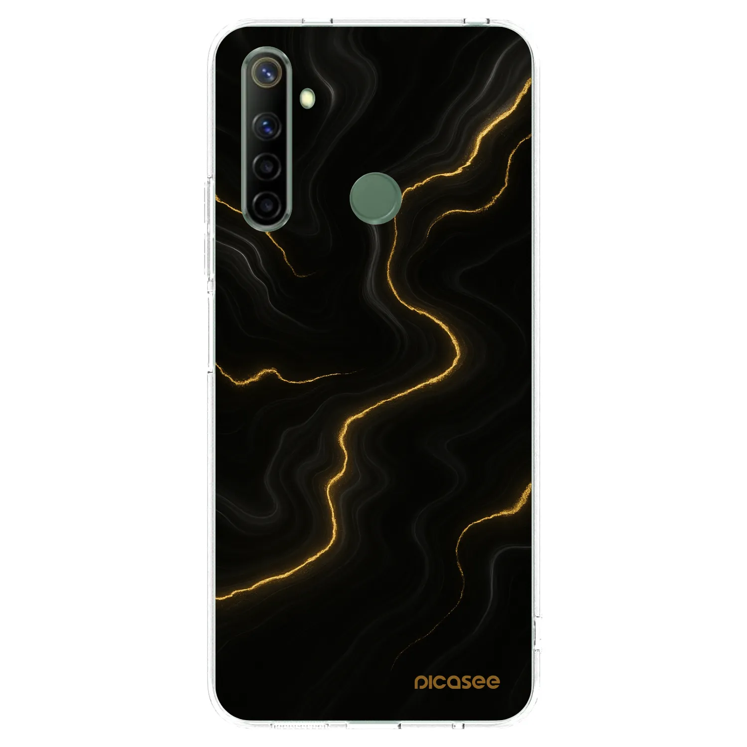 Picasee διαφανής θήκη σιλικόνης Realme 6i - Thunder