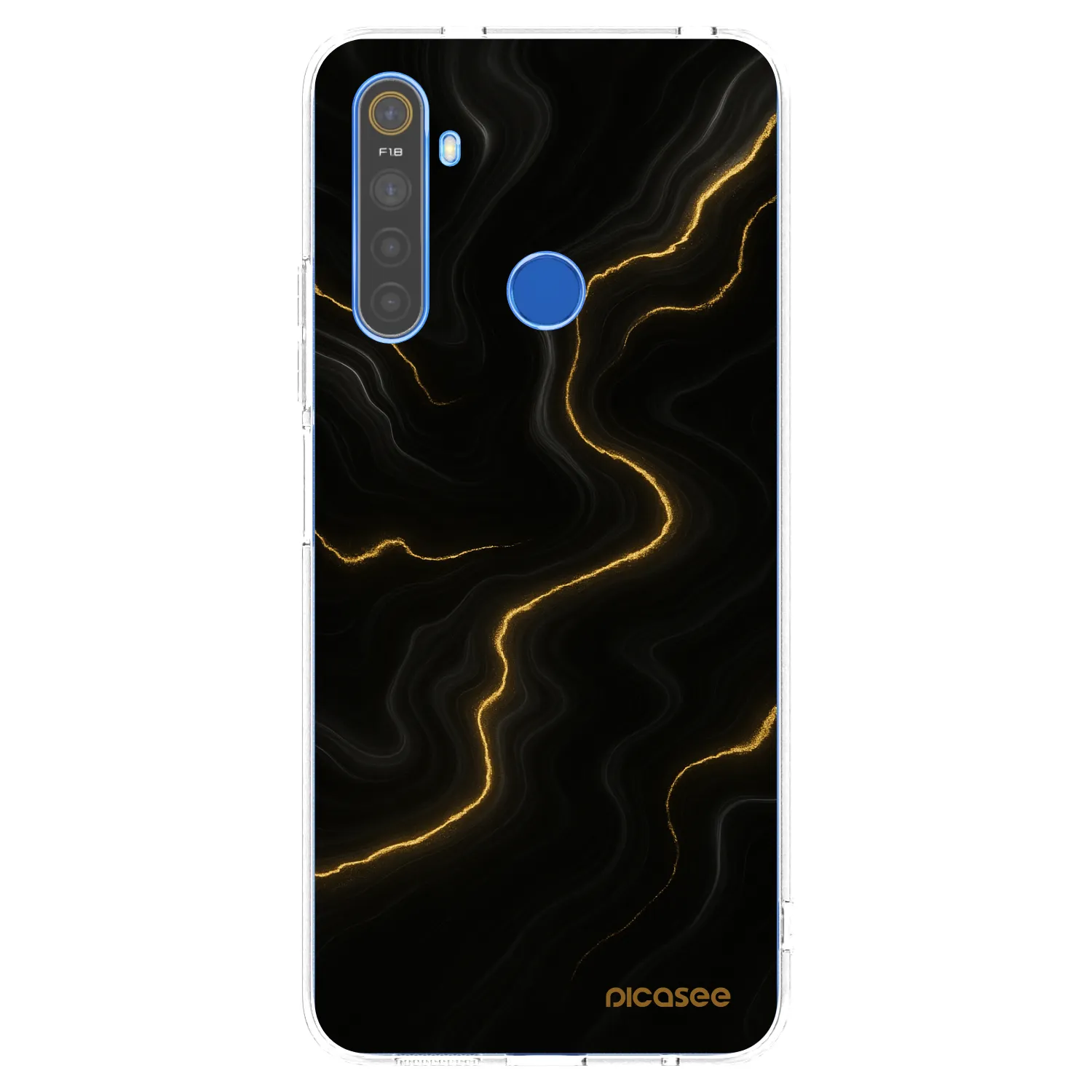 Picasee διαφανής θήκη σιλικόνης Realme 5 - Thunder