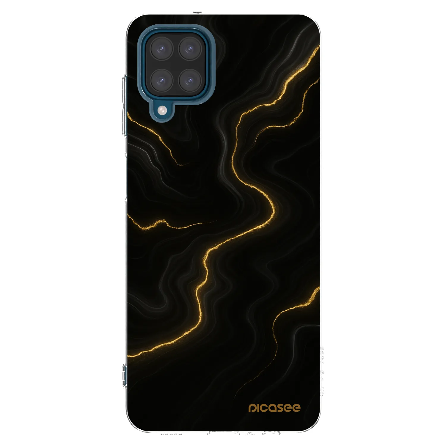 Picasee διαφανής θήκη σιλικόνης Samsung Galaxy A12 A125F - Thunder