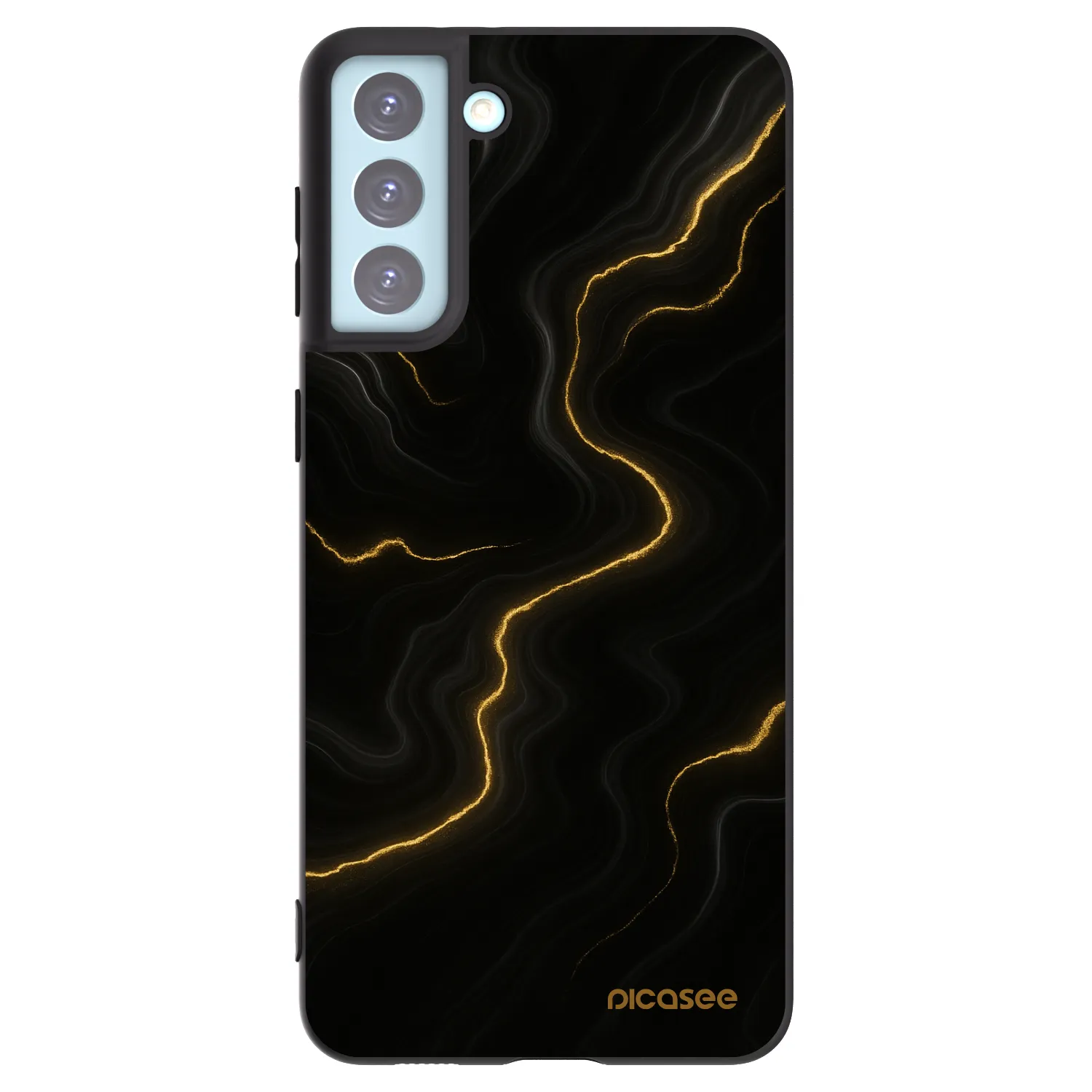 Picasee Μαύρη θήκη σιλικόνης για Samsung Galaxy S21+ 5G G996F - Thunder