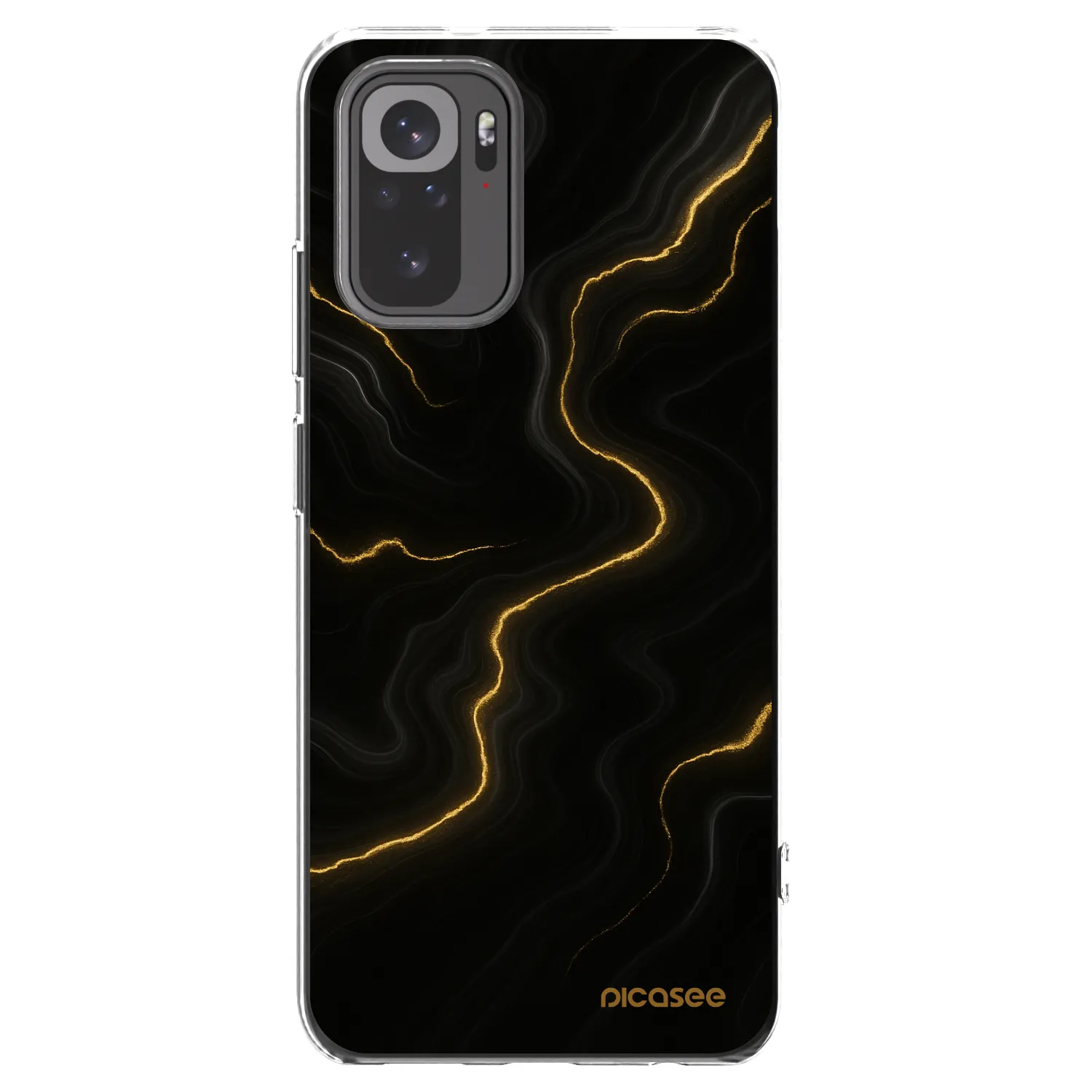 Picasee διαφανής θήκη σιλικόνης Xiaomi Redmi Note 10 - Thunder