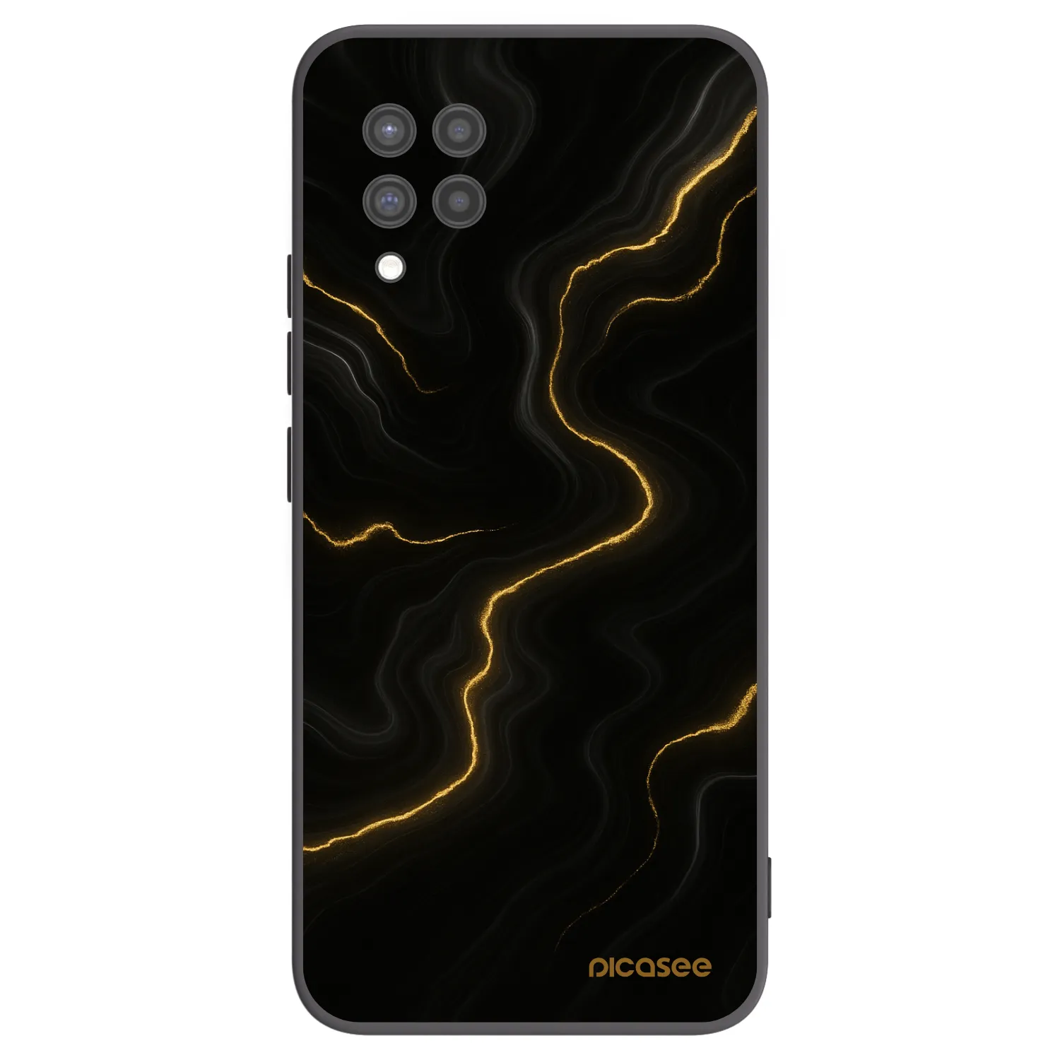 Picasee Μαύρη θήκη σιλικόνης για Samsung Galaxy A42 A426B - Thunder