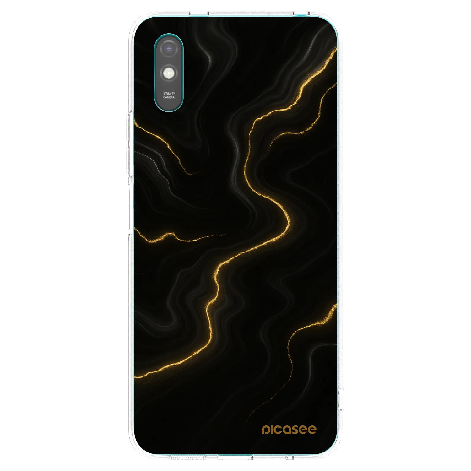 Picasee διαφανής θήκη σιλικόνης Xiaomi Redmi 9AT - Thunder