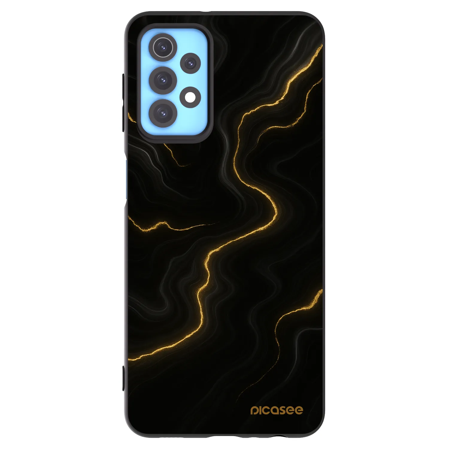 Picasee Μαύρη θήκη σιλικόνης για Samsung Galaxy A32 4G SM-A325F - Thunder