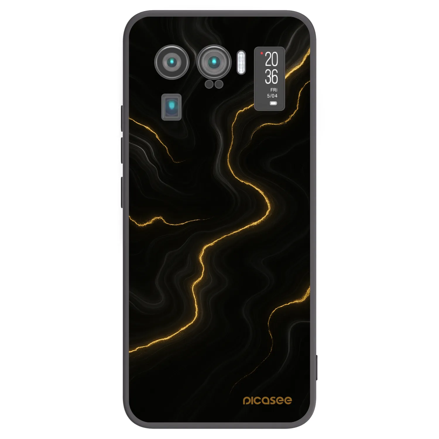 Picasee Μαύρη θήκη σιλικόνης για Xiaomi Mi 11 Ultra - Thunder