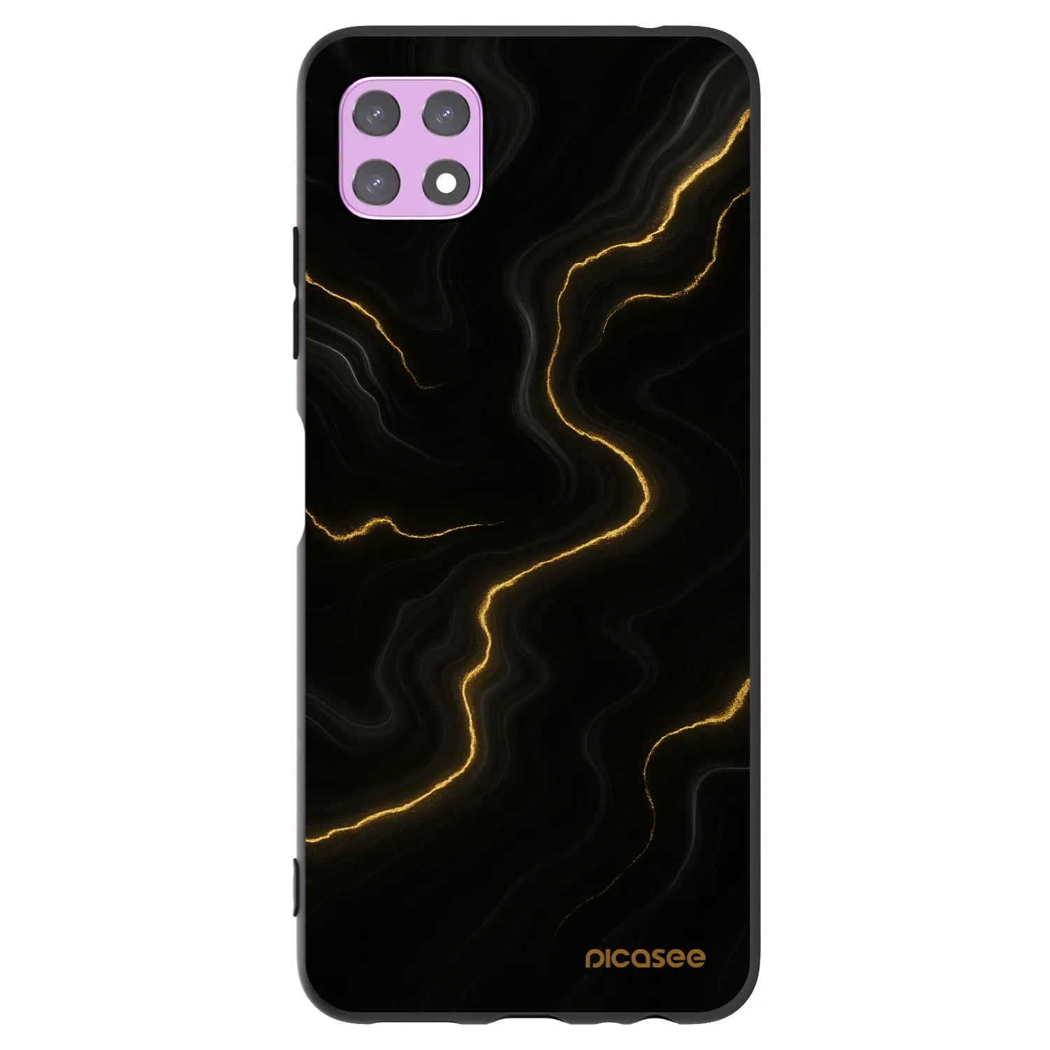 Picasee Μαύρη θήκη σιλικόνης για Samsung Galaxy A22 A226B 5G - Thunder