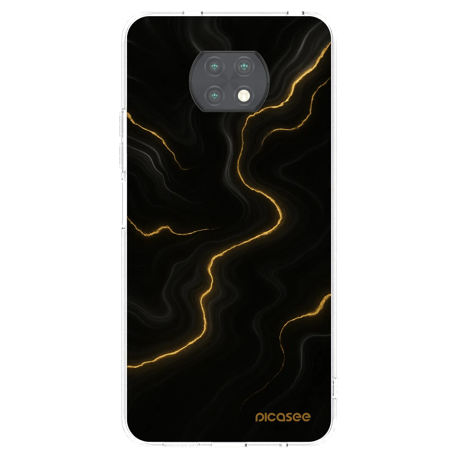 Picasee διαφανής θήκη σιλικόνης Xiaomi Redmi Note 9T - Thunder