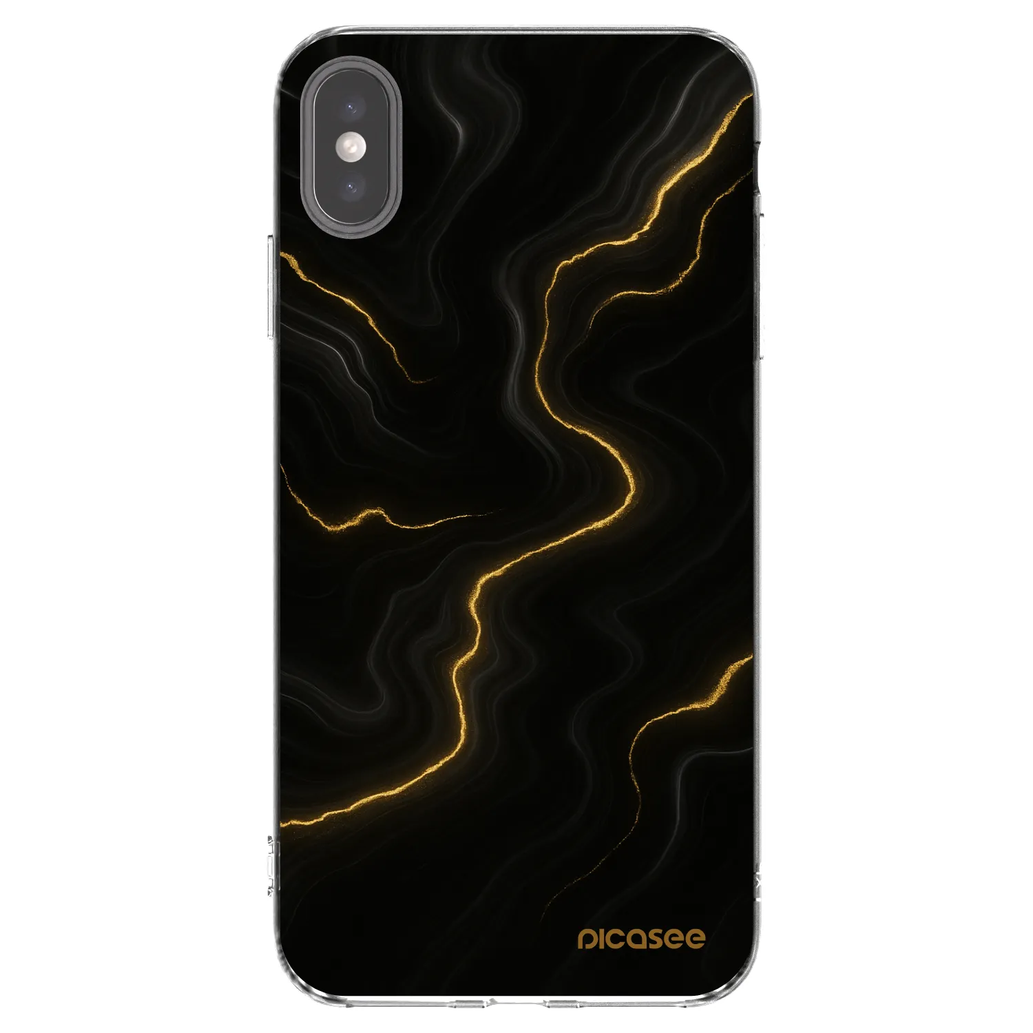 Picasee διαφανής θήκη σιλικόνης Apple iPhone XS Max - Thunder