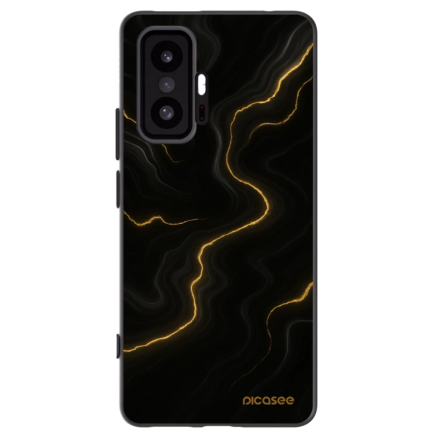 Picasee Μαύρη θήκη σιλικόνης για Xiaomi 11T Pro - Thunder