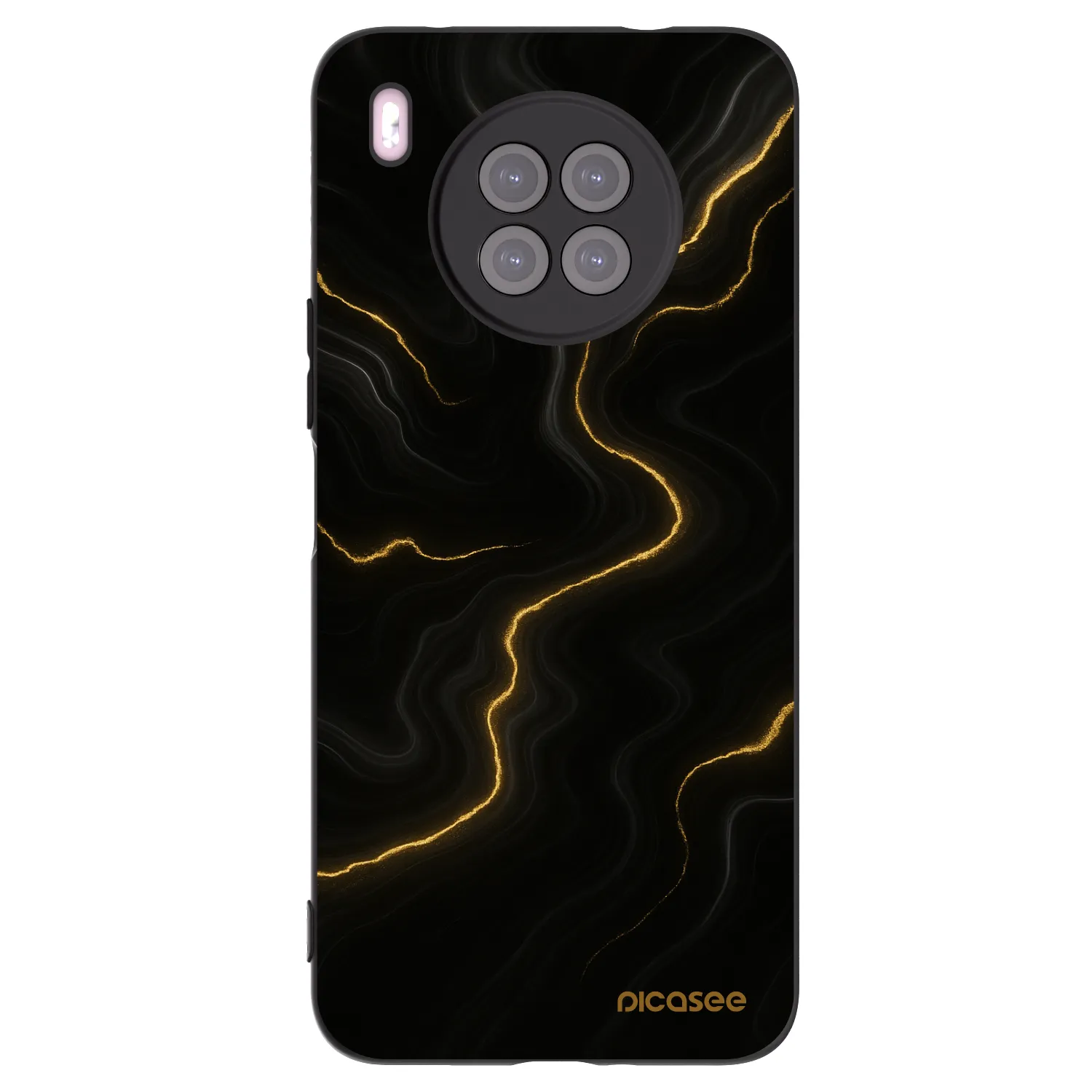 Picasee Μαύρη θήκη σιλικόνης για Huawei Nova 8i - Thunder