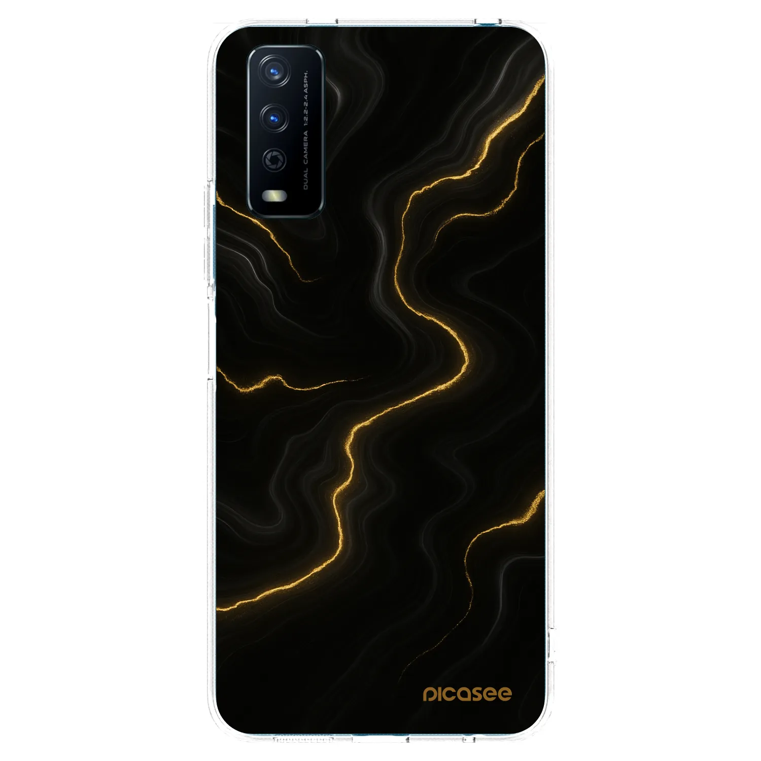 Picasee διαφανής θήκη σιλικόνης Vivo Y11s - Thunder