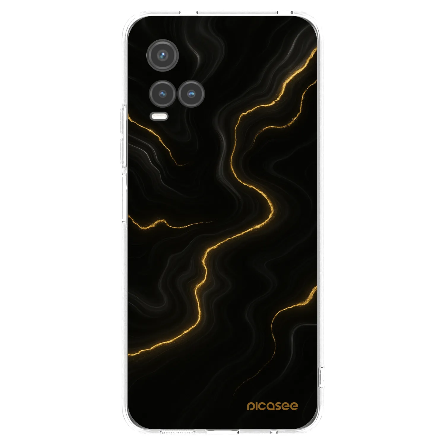 Picasee διαφανής θήκη σιλικόνης Vivo Y33s - Thunder