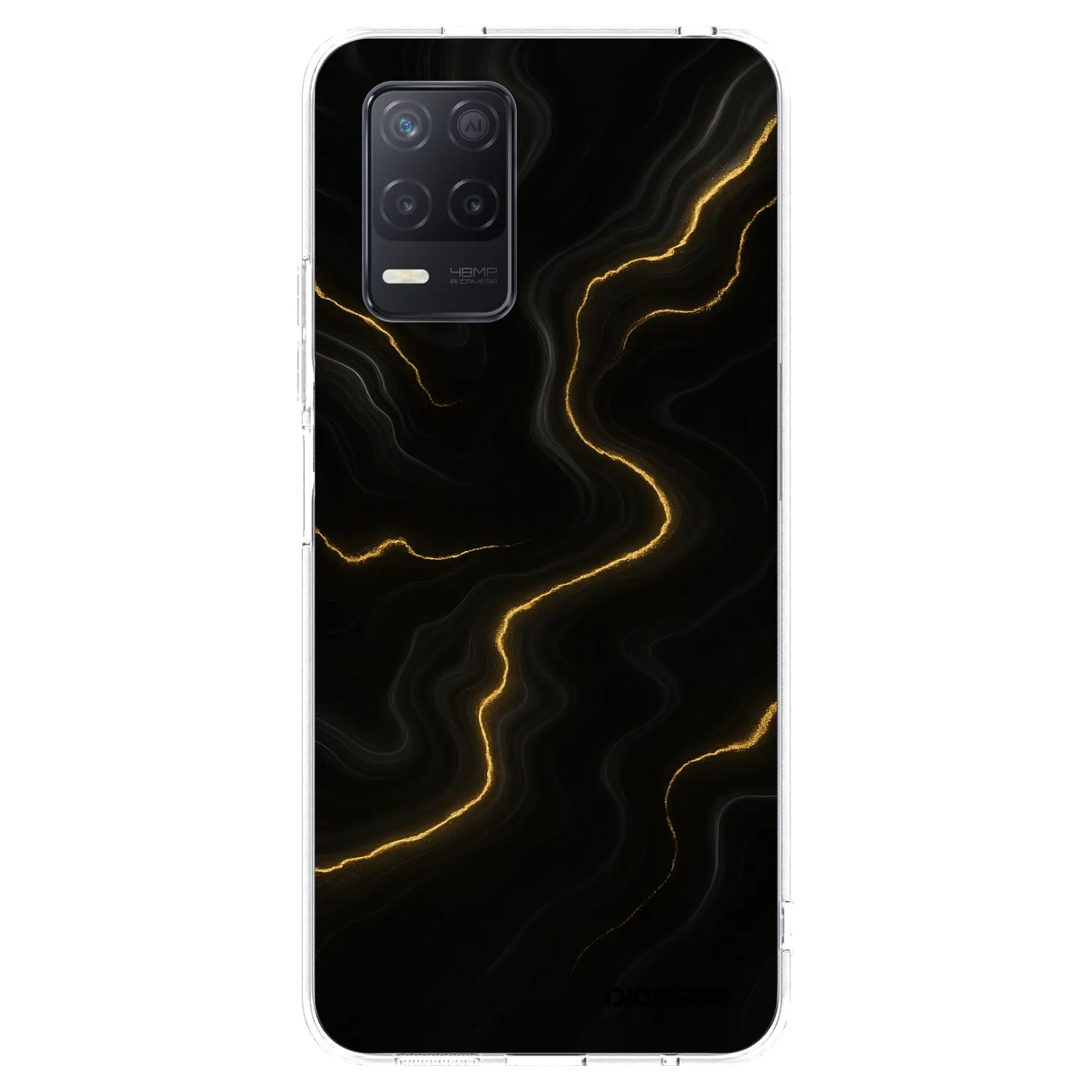 Picasee διαφανής θήκη σιλικόνης Realme 8 5G - Thunder