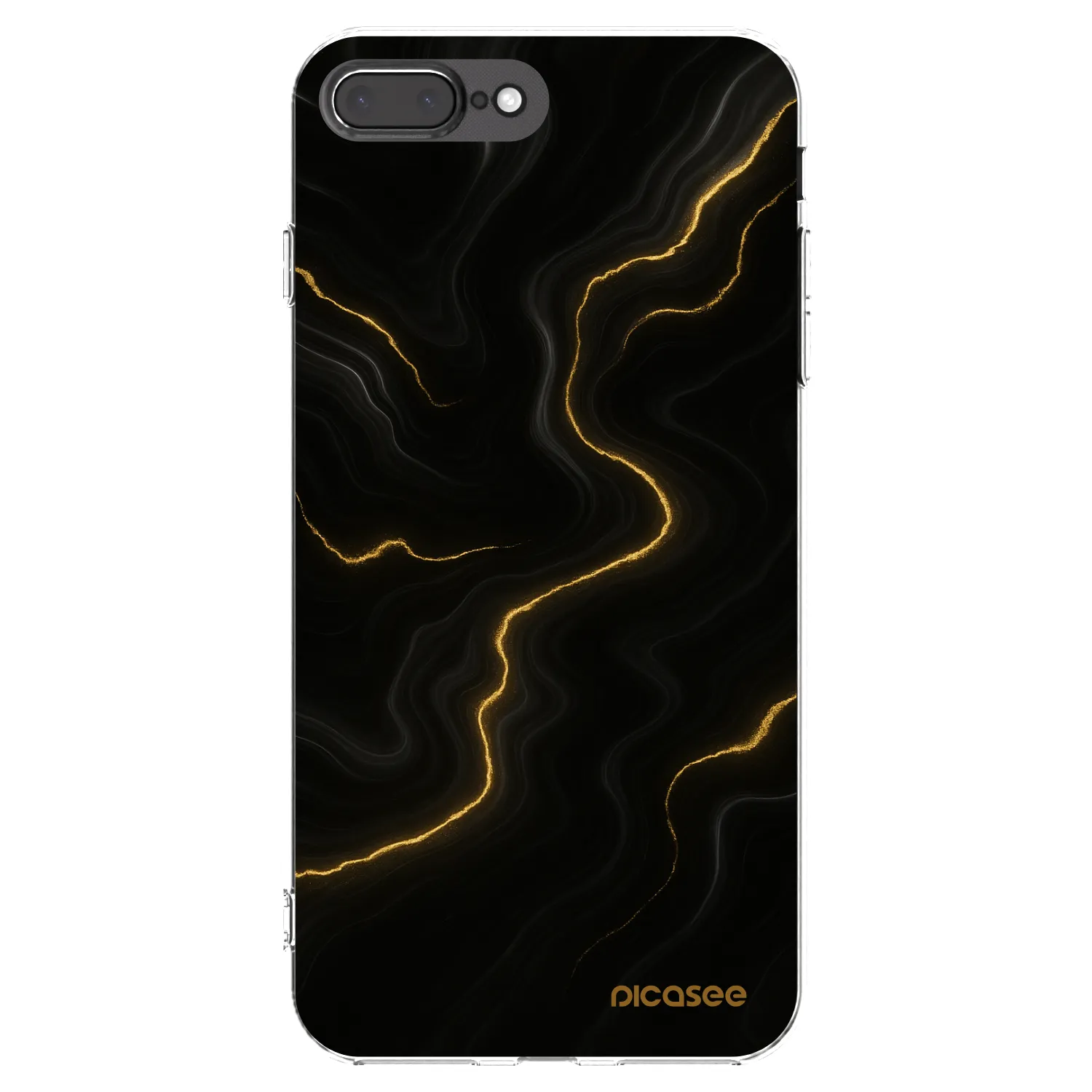 Picasee διαφανής θήκη σιλικόνης Apple iPhone 7 Plus - Thunder
