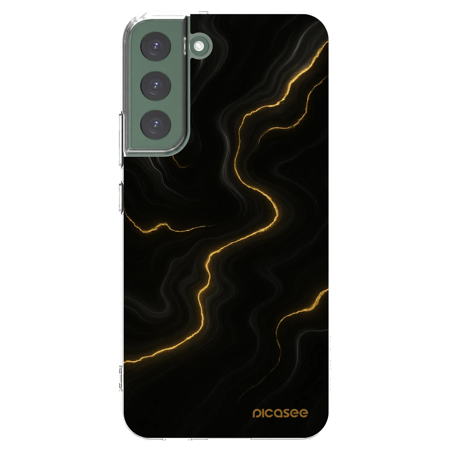 Picasee διαφανής θήκη σιλικόνης Samsung Galaxy S22+ 5G - Thunder