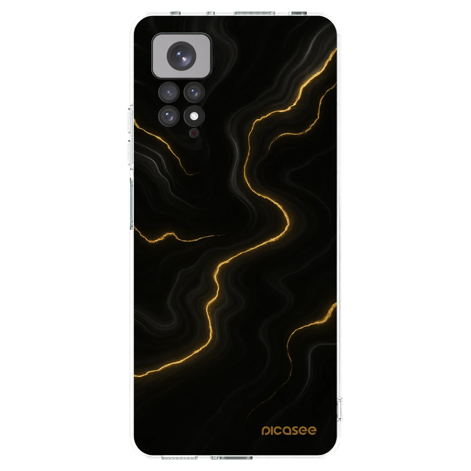 Picasee διαφανής θήκη σιλικόνης Xiaomi Redmi Note 11 - Thunder