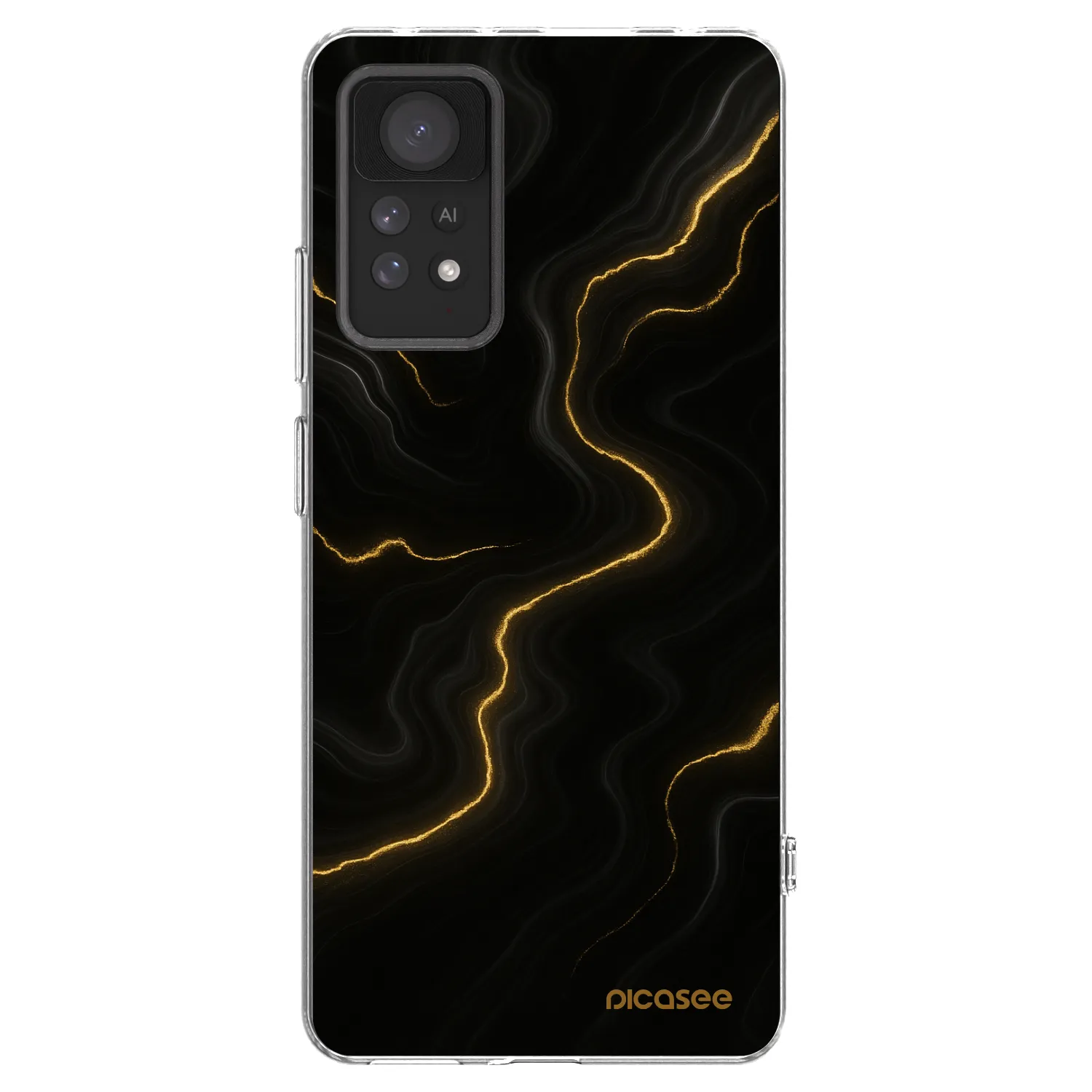 Picasee διαφανής θήκη σιλικόνης Xiaomi Redmi Note 11 Pro - Thunder